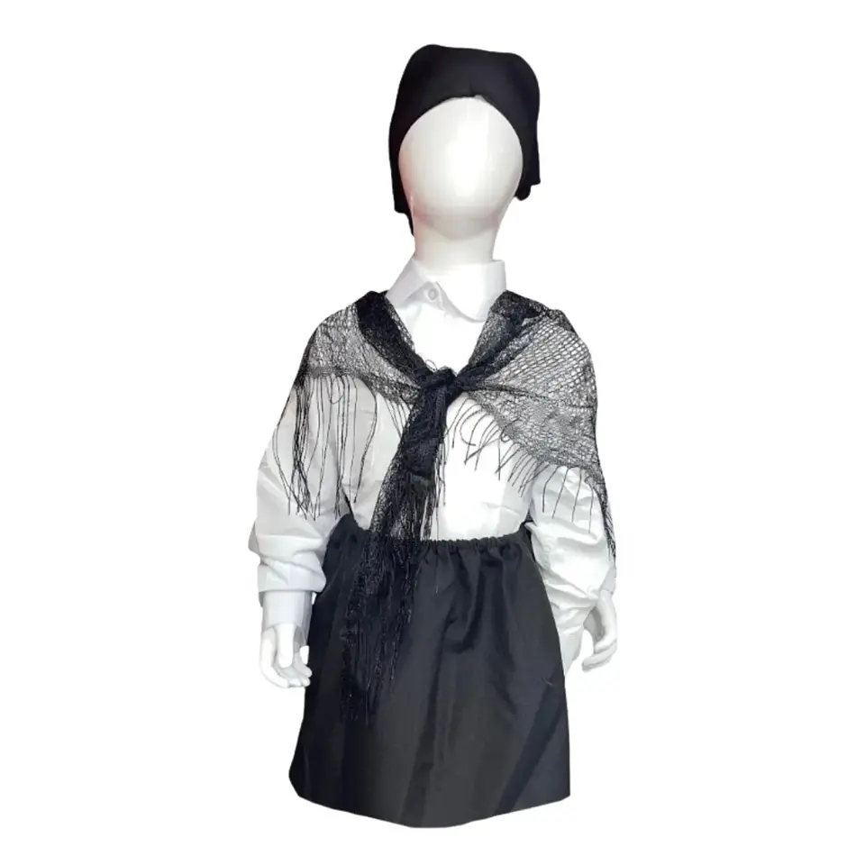 Traje Tipico Chilote Fiestas Patrias  Blusa Y Accesorios 2