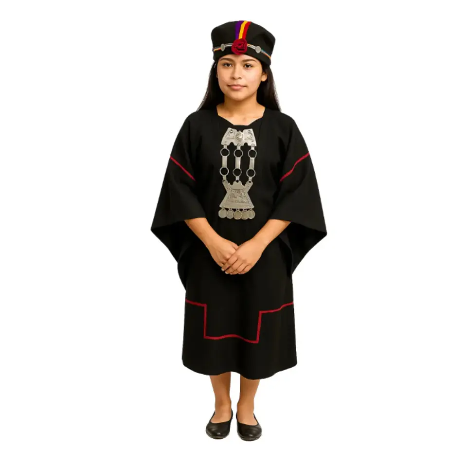 Disfraz Traje Tipico Mapuche Niña / Juvenil Fiestas Patrias 1