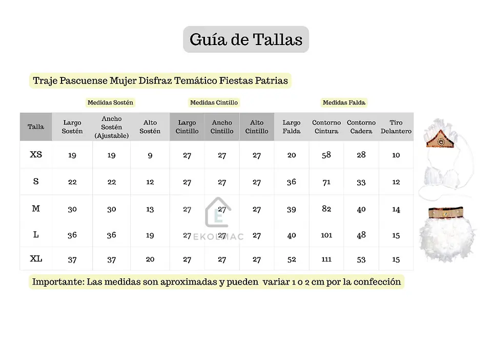 Traje Pascuense Mujer Rapa Nui con Plumas Blancas — Disfraz Folclórico Fiestas Patrias y Bailes (XS-XL) 5