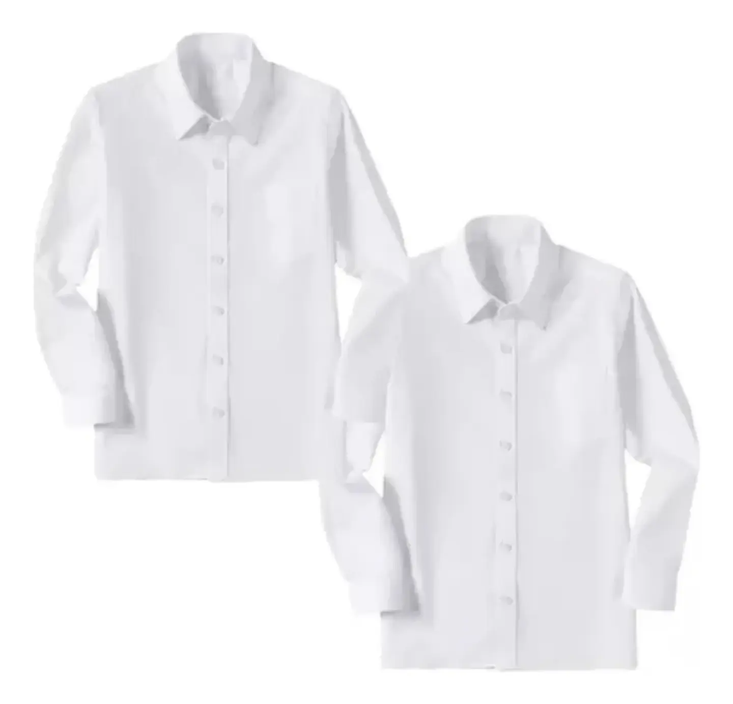 Pack 2 Camisas Blancas Colegio Escolar Infantil Juvenil 3