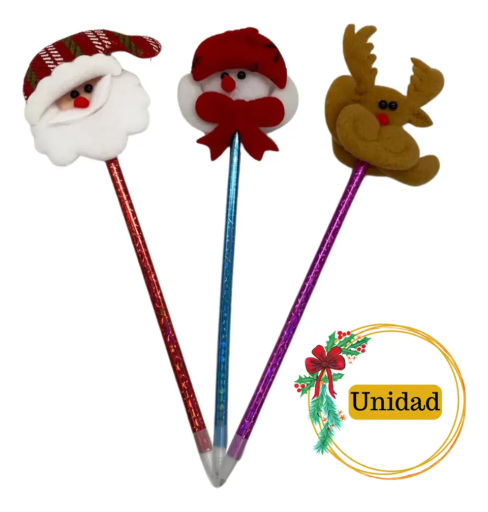 Lapiz De Navidad Diseños Nieve Reno Oficina Hogar 4