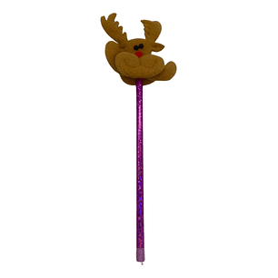 Pack 3 Lapiz De Navidad Diseños Nieve Reno Oficina Hogar