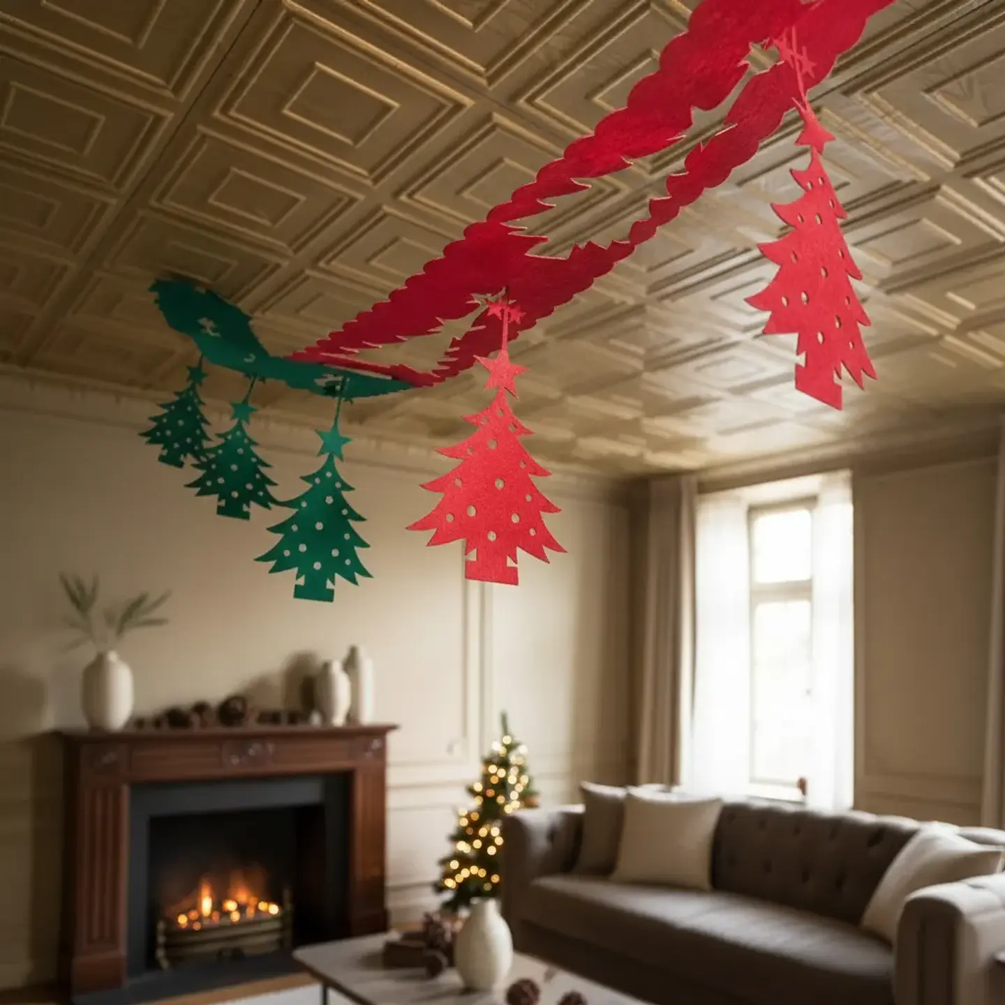 Decoración De Guirnalda Navideña Navidad Árbol Diseños 3