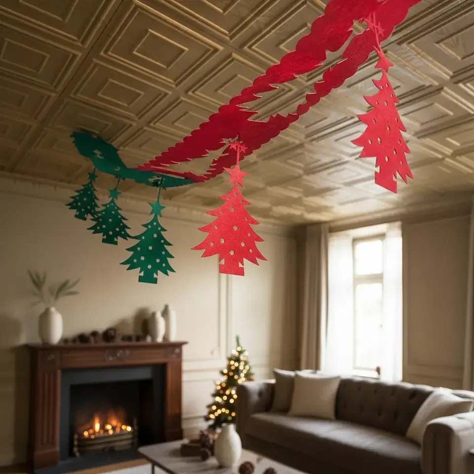 Decoración De Guirnalda Navideña Navidad Árbol Diseños 3