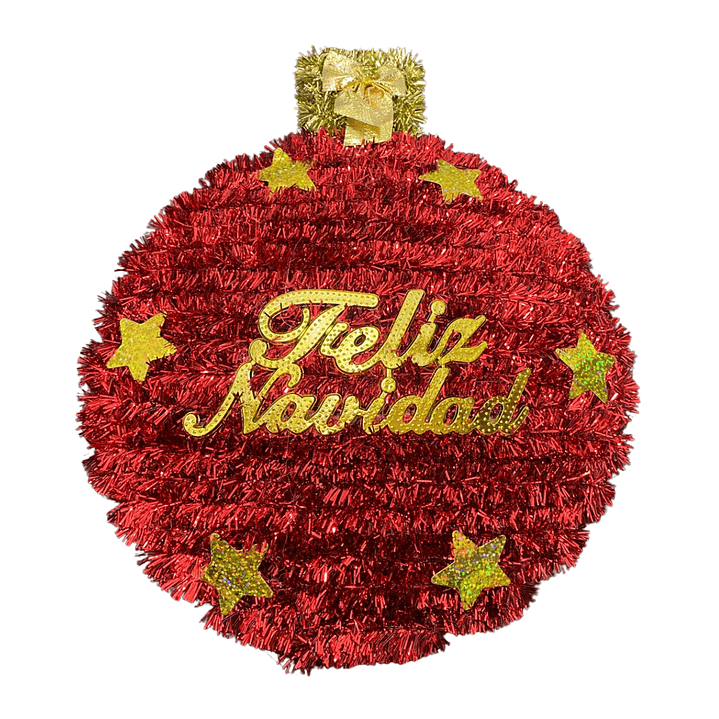 Pack 3 Colgante Esfera Adorno Para Puerta De Navidad Hogar 2