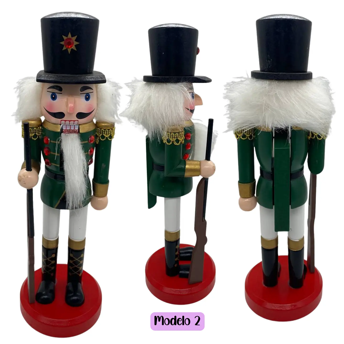 Muñeco Cascanueces 26cm Decoración Navidad Surtido 3