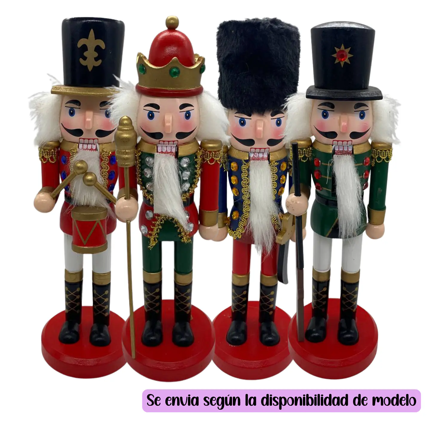 Muñeco Cascanueces 26cm Decoración Navidad Surtido 4