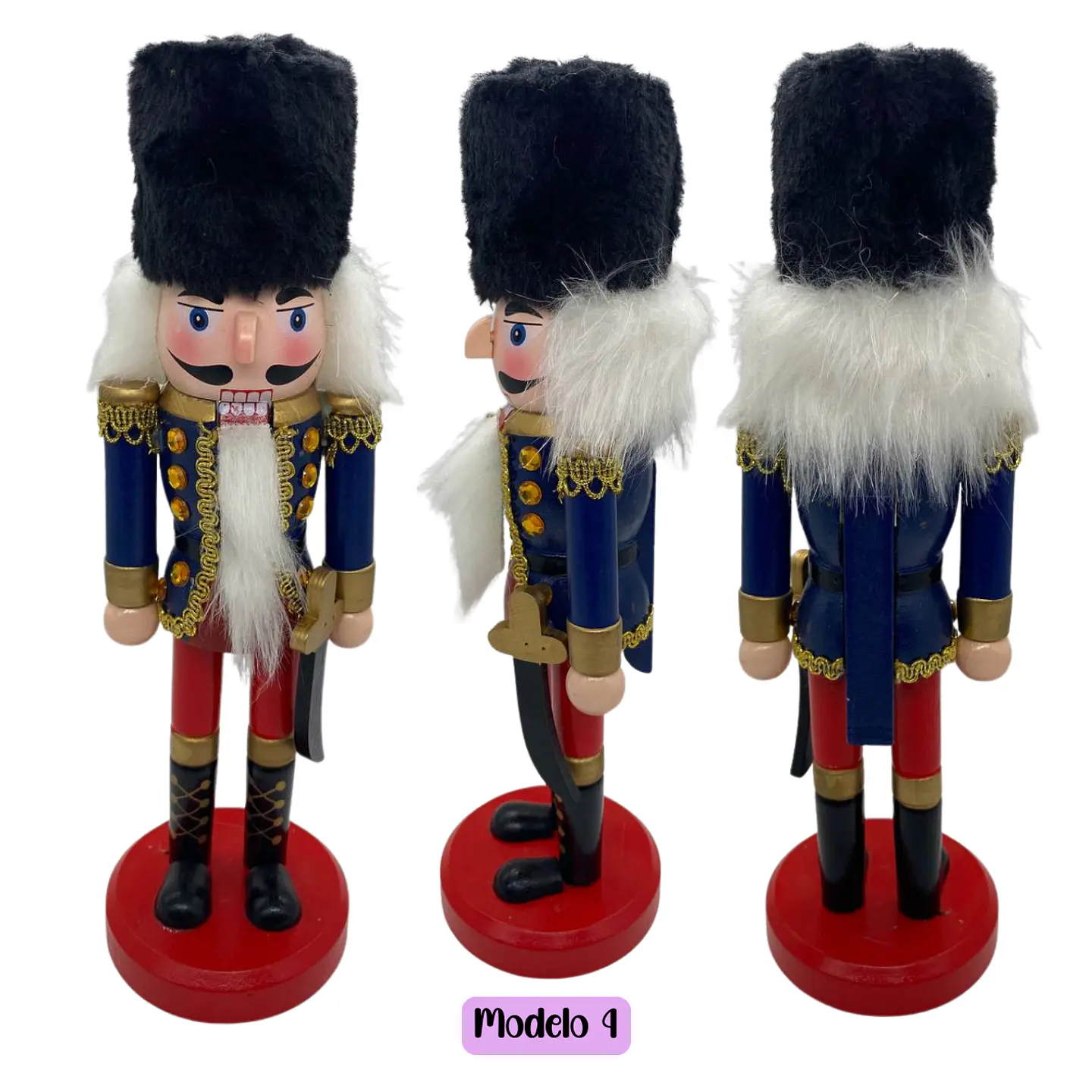 Muñeco Cascanueces 26cm Decoración Navidad Surtido 6