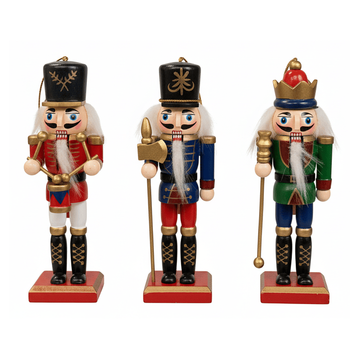 Pack 3 Cascanueces Navideño Colgante Adorno Navidad 1