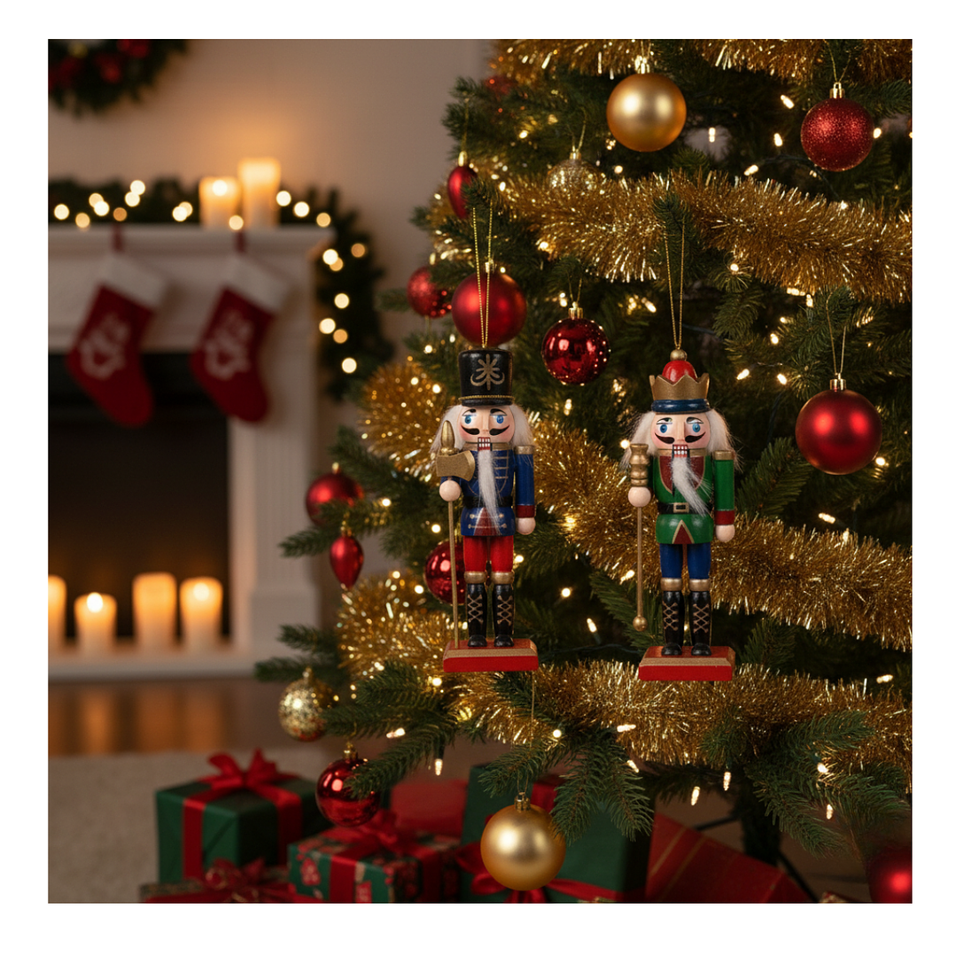 Pack 3 Cascanueces Navideño Colgante Adorno Navidad 4