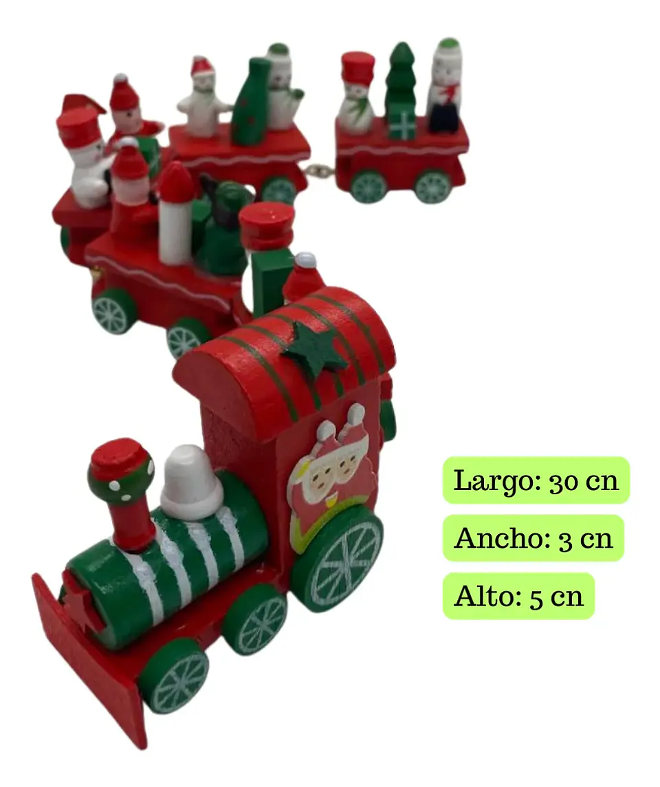 Tren De Navidad Decoracion Navideña Adorno Arbol Navideño 2