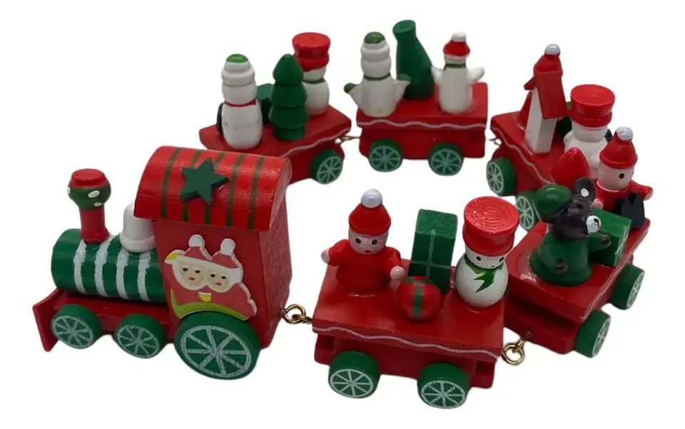 Tren De Navidad Decoracion Navideña Adorno Arbol Navideño 1