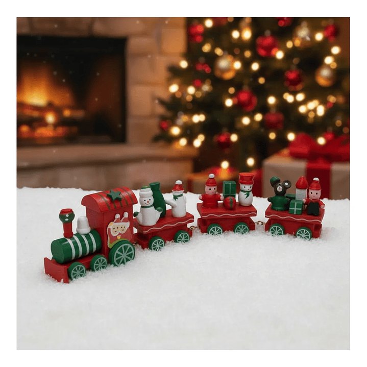 Tren De Navidad Decoracion Navideña Adorno Arbol Navideño 3