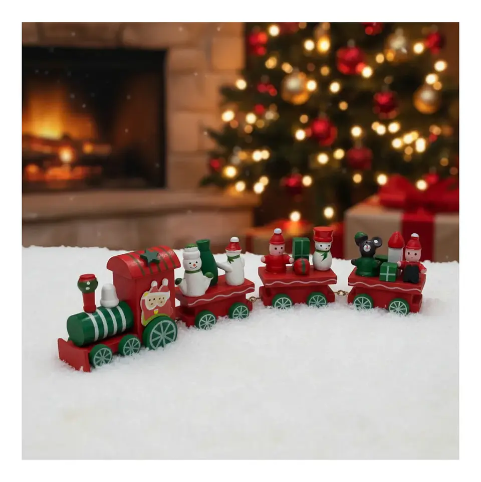 Tren De Navidad Decoracion Navideña Adorno Arbol Navideño 3