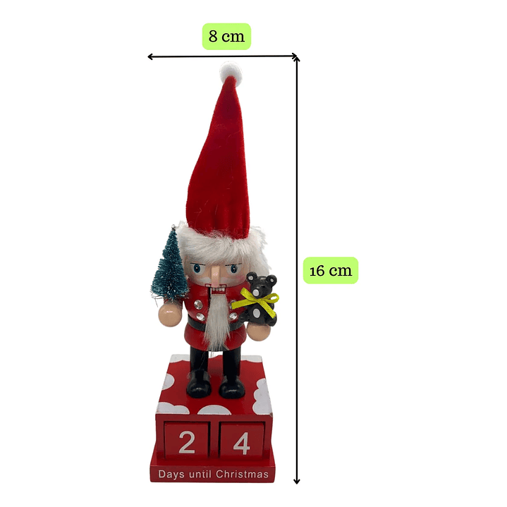 1 Calendario Navideño De Madera Hermoso Perpetuo Decorativo 2