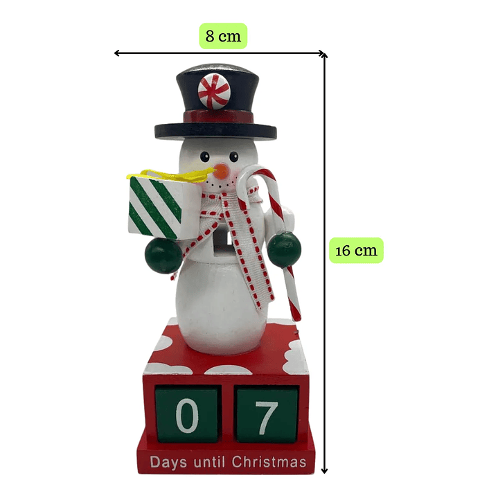 1 Calendario Navideño De Madera Hermoso Perpetuo Decorativo 3