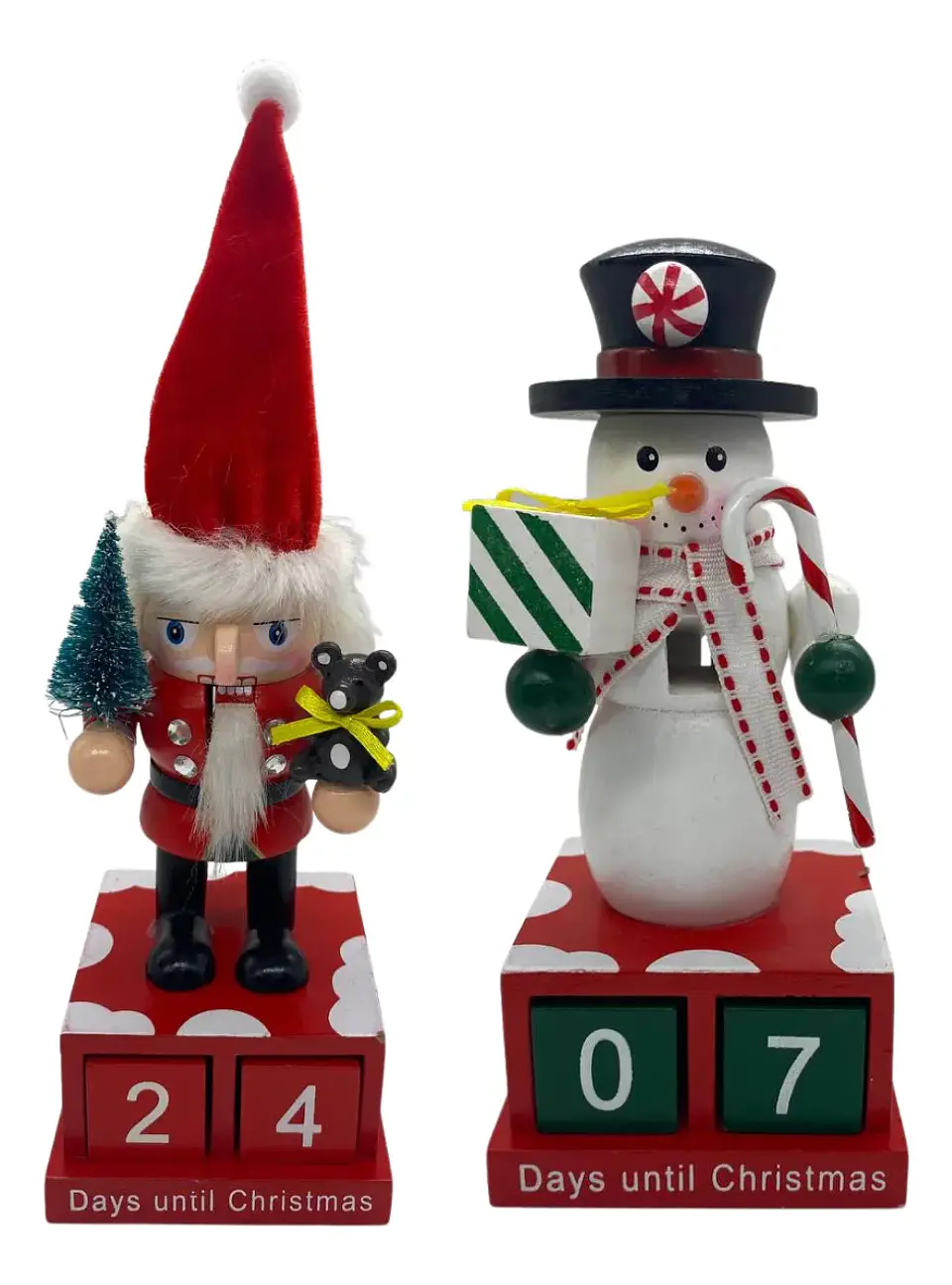 1 Calendario Navideño De Madera Hermoso Perpetuo Decorativo 1
