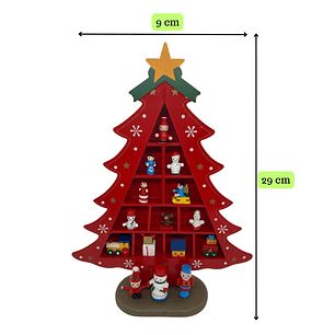 Árbol Navideño De Madera Escritorio Mini Arbolito De Navidad