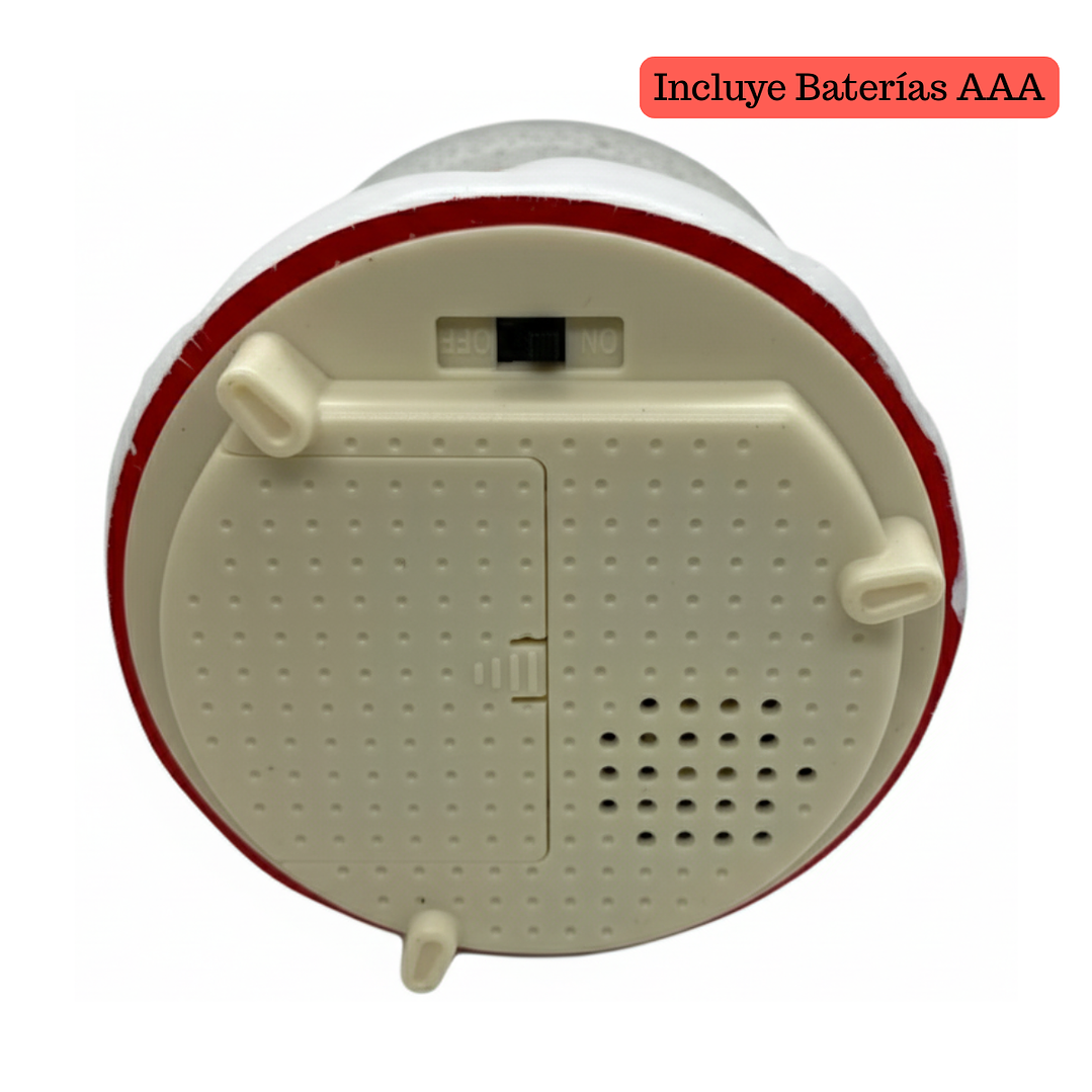 Esfera Bola De Nieve Con Luces Y Sonido Viejo Pascuero Rojo Viejito Pascuero 3