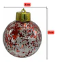 Pack 6 Esferas Navideñas Colgantes 8 Cm Decoración Navidad - Miniatura 3