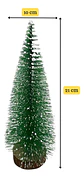 Set Mini Árbol De Navidad Cedro Verde Para Escritorio - thumbnail 3