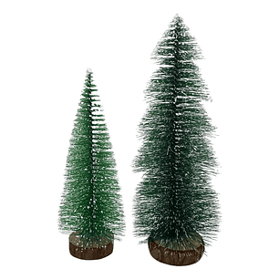 Set Mini Árbol De Navidad Cedro Verde Para Escritorio