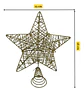 Estrella Arbol Navidad Adorno Navidad Decoracion Navideña - thumbnail 7