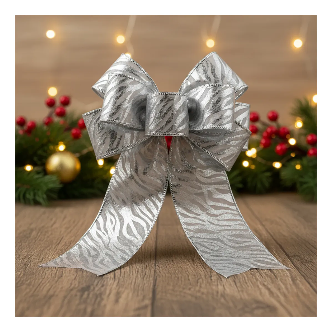 Cintas De Navidad Pack 2 Diseños Varios Copos Nieve 6