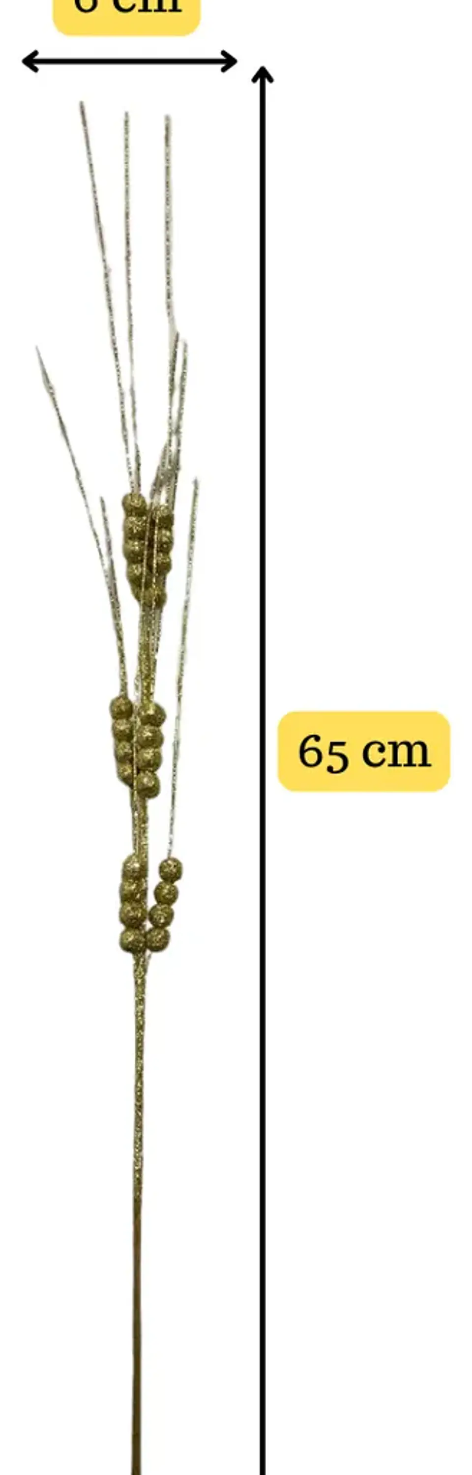 Ramas Navidad Bayas Acebo 3 Unid 65 Cm Alargadas 2