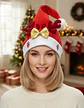 Gorro Navidad Reno Terciopelo 1u Accesorio Fiesta - Miniatura 3