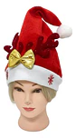 Gorro Navidad Reno Terciopelo 1u Accesorio Fiesta - Miniatura 1