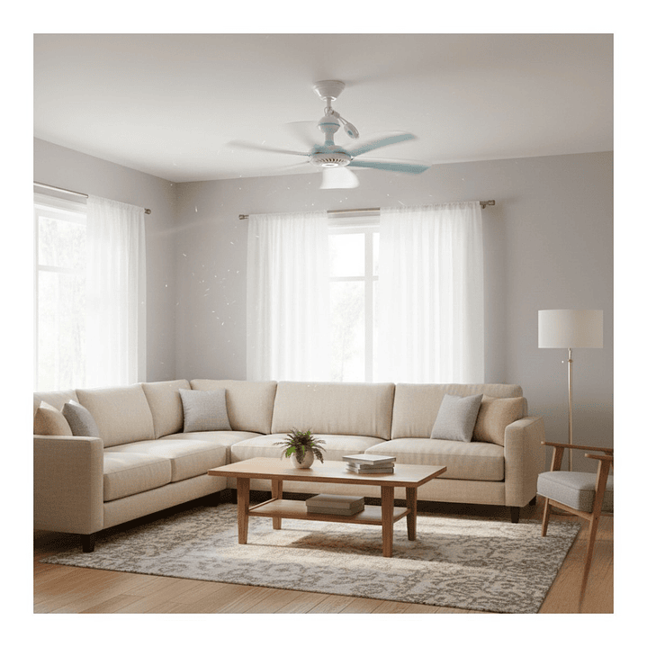  Ventilador Techo 5 Aspas Colgante  6