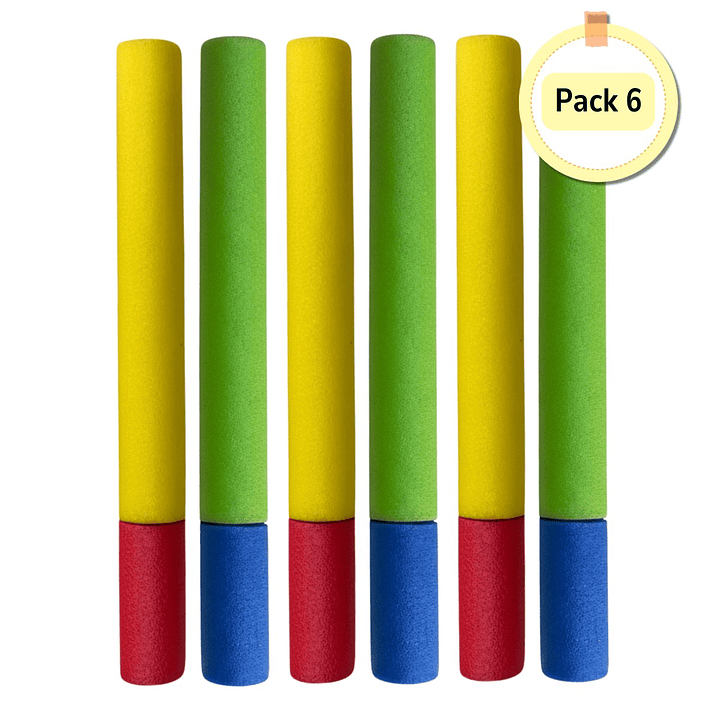 Pistola Lanza Agua Espuma Verano Piscina 30 Cm Pack 6und 1