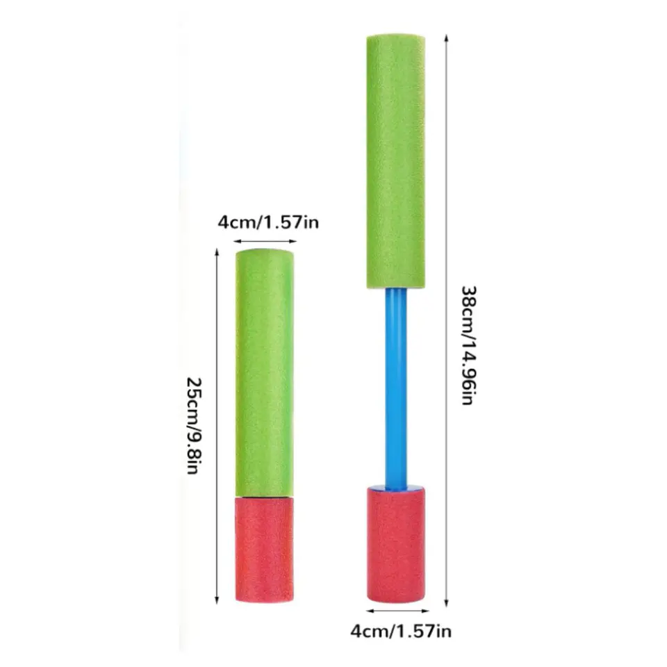 Pistola Lanza Agua Espuma Verano Piscina 30 Cm Pack 6und 3