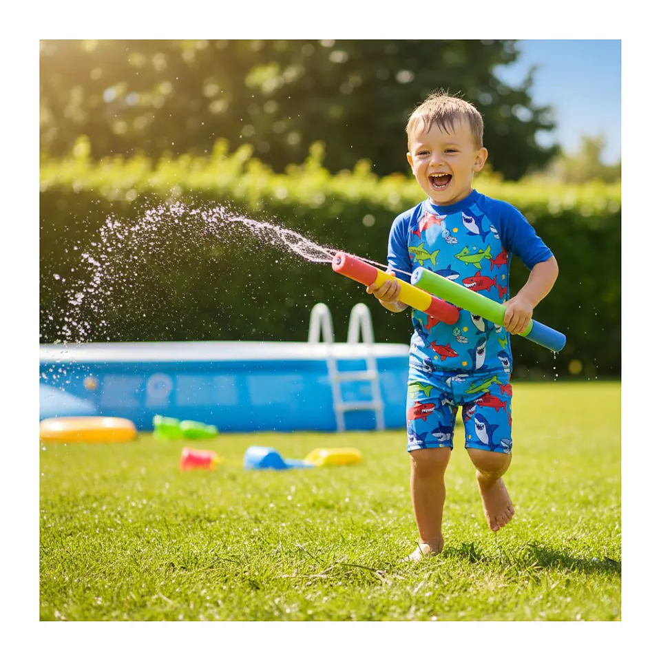 Pistola Lanza Agua Espuma Verano Piscina 30 Cm Pack 6und 5