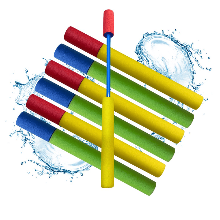 Pistola Lanza Agua Espuma Verano Piscina 30 Cm Pack 6und 6
