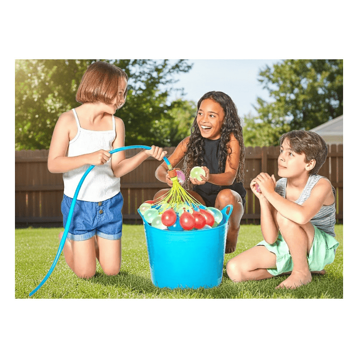 Set 10 Racimos De Bombitas De Agua + Adaptador Verano 9