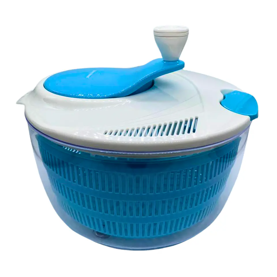Centrifugadora de lechuga y verduras, escurridor manual con tapa 1