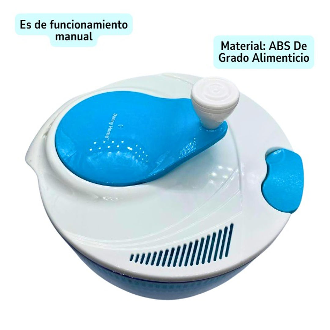 CENTRIFUGADOR SECADORA DE LECHUGA ESCURRIDOR DE VERDURAS PREMIUM 2