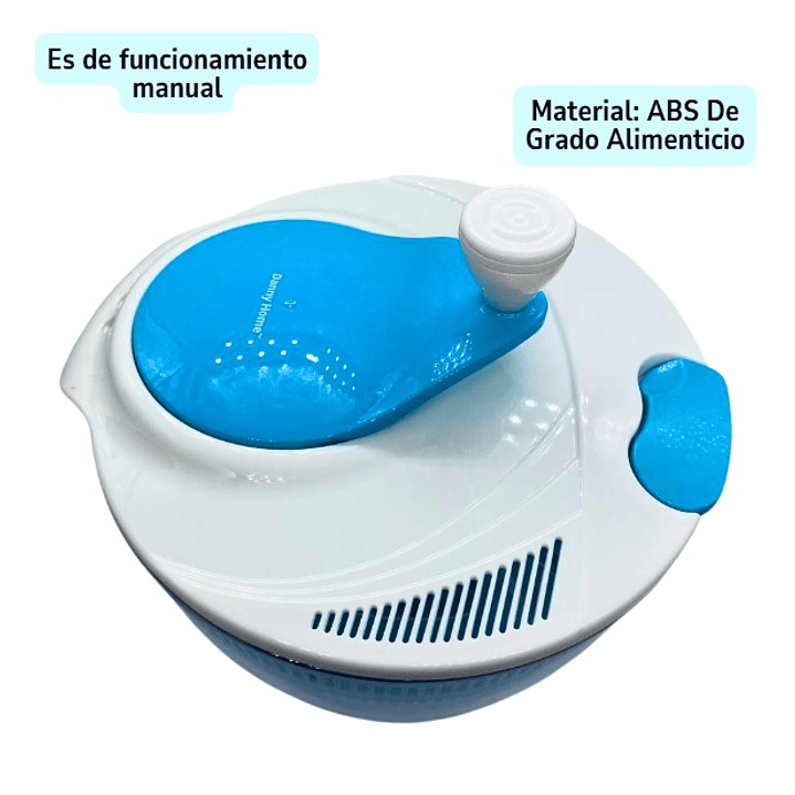 CENTRIFUGADOR SECADORA DE LECHUGA ESCURRIDOR DE VERDURAS PREMIUM 2