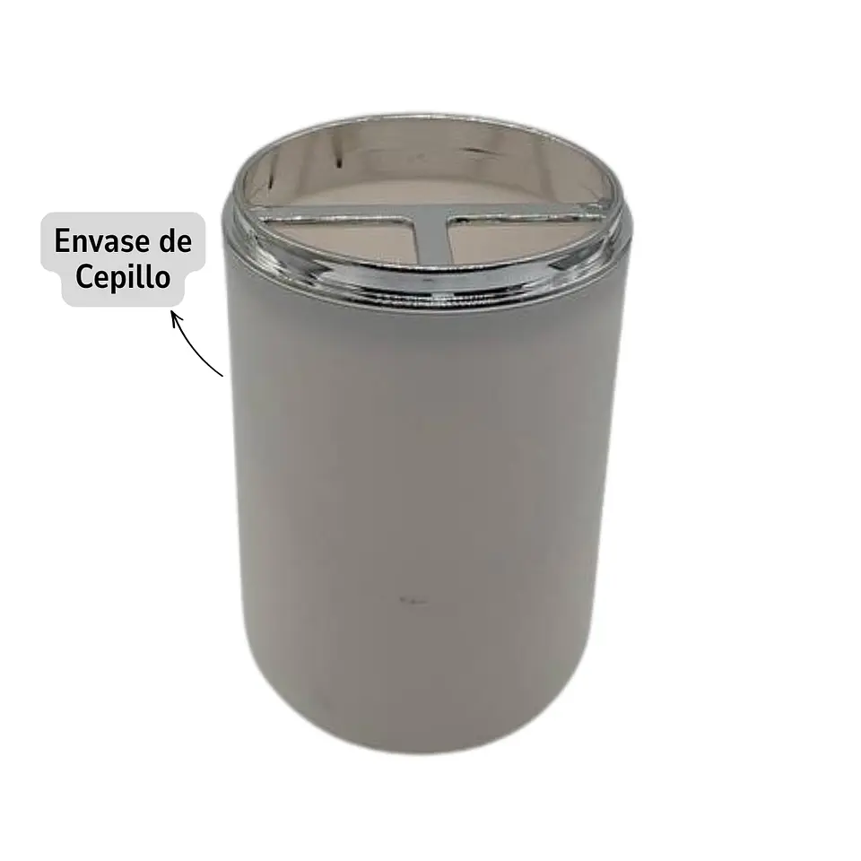 Juego de Accesorios para Baño 6 Piezas ABS Cromado Blanco + Cortina de Obsequio 4