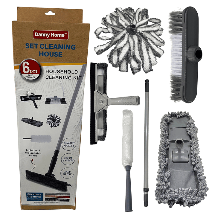 Kit de Limpieza 6 Piezas Cepillos de Microfibra Auto y Hogar – Interior y Exterior 6