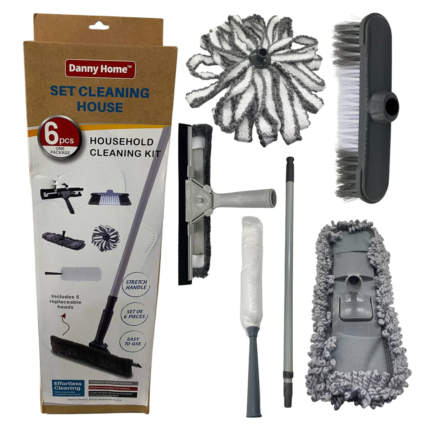 Kit de Limpieza 6 Piezas Cepillos de Microfibra Auto y Hogar – Interior y Exterior 6