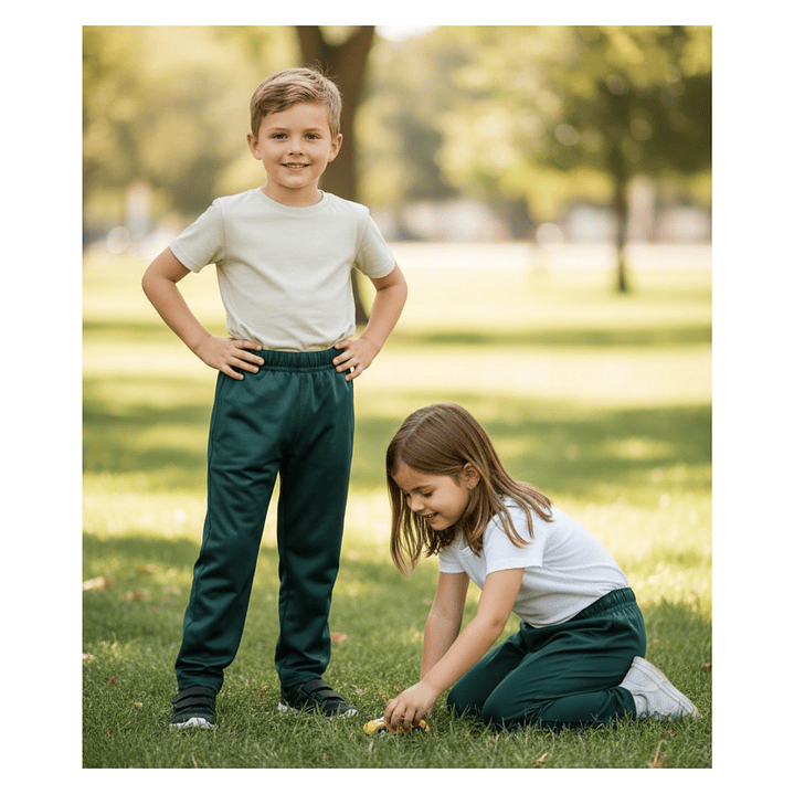 Pack 2 Pantalones Buzo Fantasia Niño Niña Escolar 11