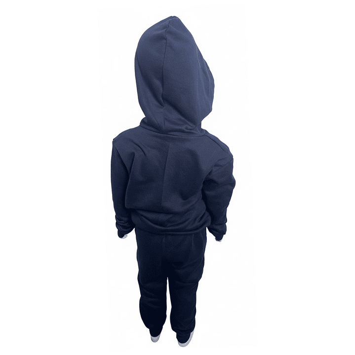 Conjunto Buzo Pantalon Y Poleron De Algodon Escolar Unisex 6