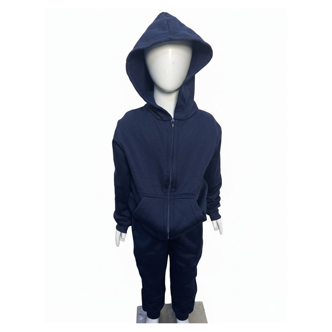 Conjunto Buzo Pantalon Y Poleron De Algodon Escolar Unisex 7