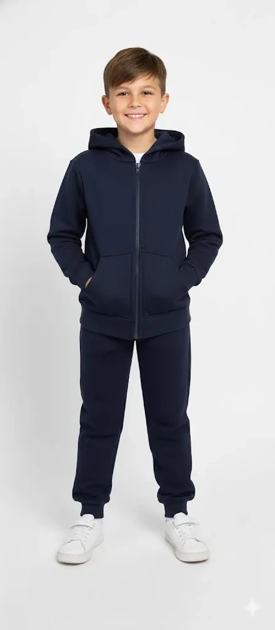 Conjunto Buzo Pantalon Y Poleron De Algodon Escolar Unisex 9