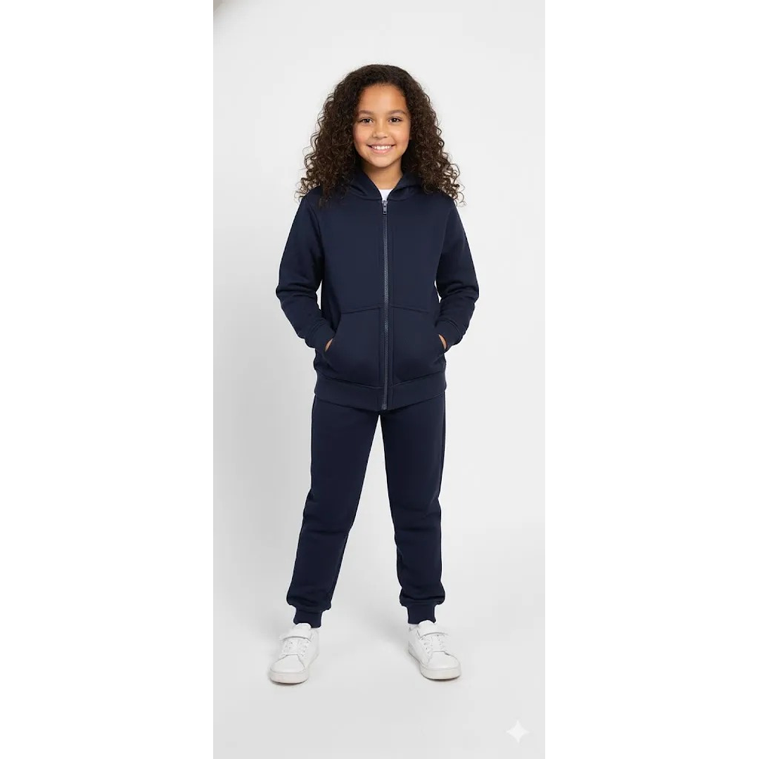 Conjunto Buzo Pantalon Y Poleron De Algodon Escolar Unisex 3