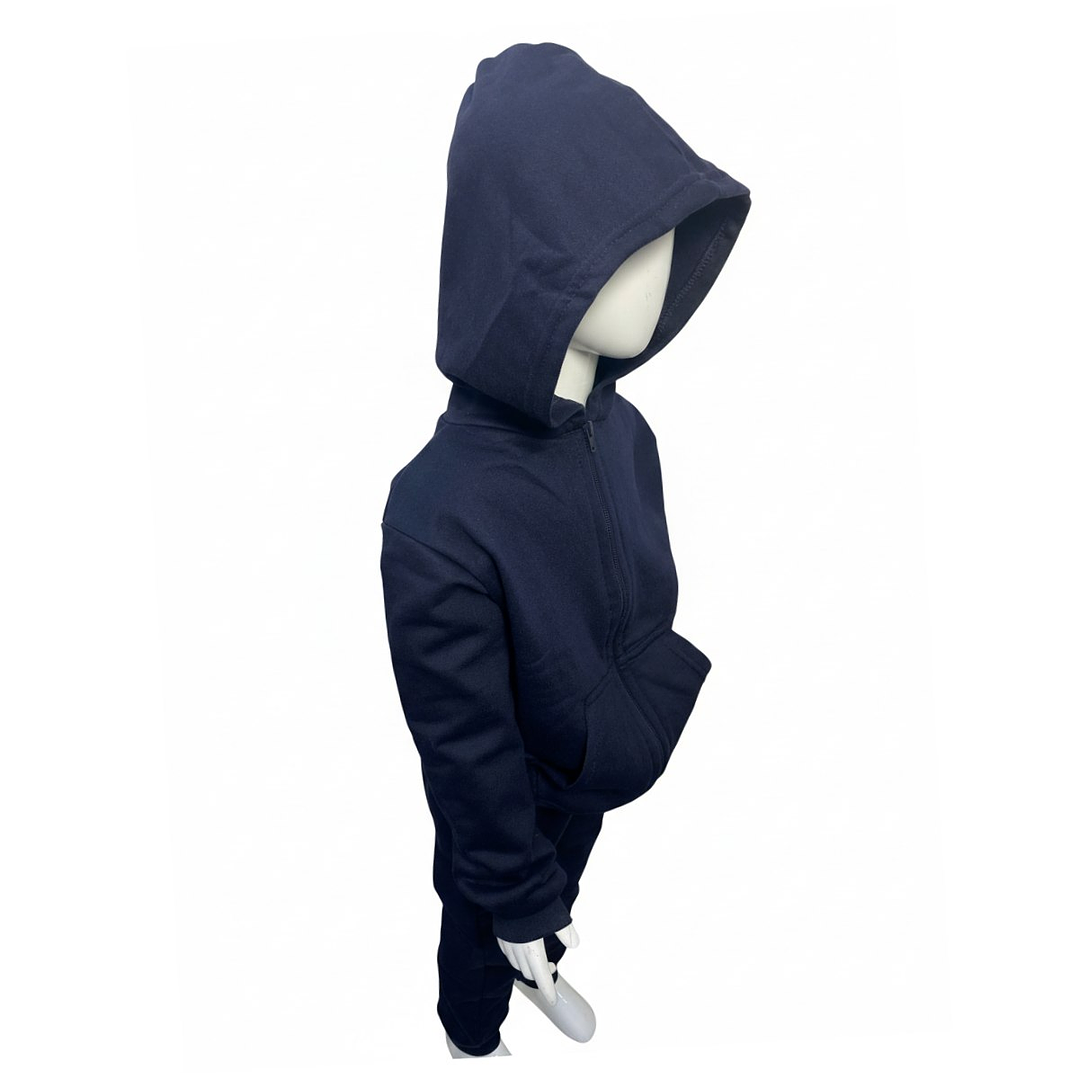 Pack 2 Buzo Completo Poleron Y Buzo Niño Escolar Azul Marino 7