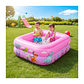 Piscina Inflable Rectangular Acolchada Pequeña Niños - thumbnail 2